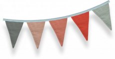 VLAG-ROOD gepersonaliseerde vlaggenlijn rood en roze